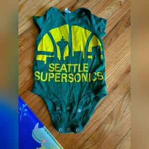Seattle Supersonics baby onesie